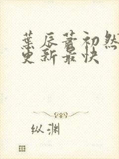 叶辰萧初然免费更新最快
