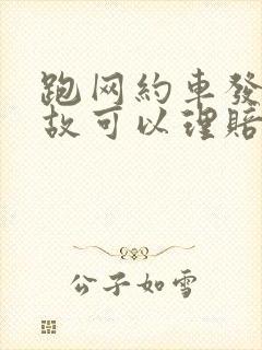 跑网约车发生事故可以理赔吗