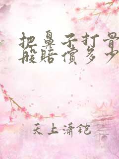 把鼻子打骨折一般赔偿多少钱