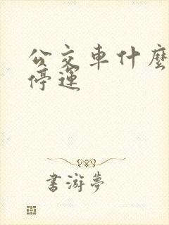公交车什么时候停运
