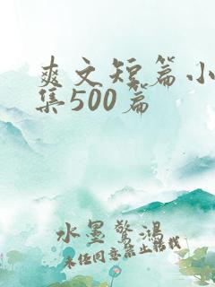 爽文短篇小说合集500篇 爽文短篇小说合集500篇