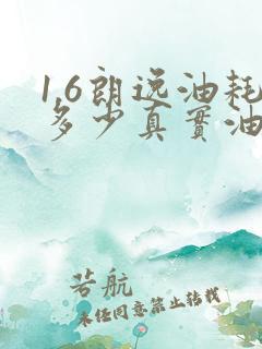 1.6朗逸油耗多少真实油耗