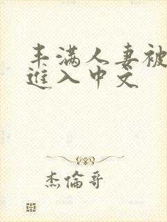 丰满人妻被猛烈进入中文