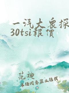 一汽大众探岳330tsi报价