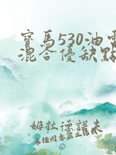 宝马530油电混合优缺点 宝马530油电混合优缺点
