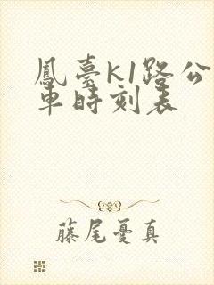 凤台k1路公交车时刻表