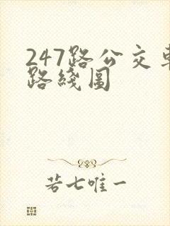 247路公交车路线图