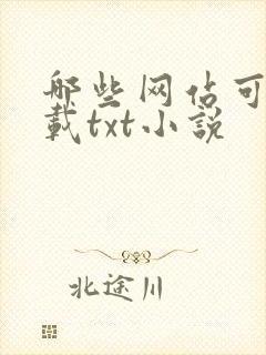 哪些网站可以下载txt小说