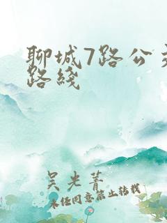 聊城7路公交车路线