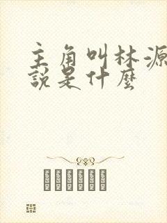 主角叫林源的小说是什么
