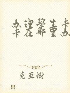 办理学生卡公交卡在哪里办