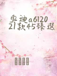 奥迪a6l2021款45臻选动感