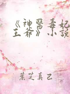 《神医毒妃腹黑王爷》小说