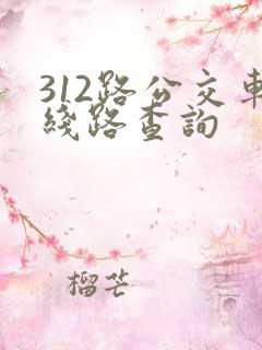 312路公交车线路查询 312路公交车线路查询