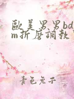 欧美男男bdsm折磨调教男奴