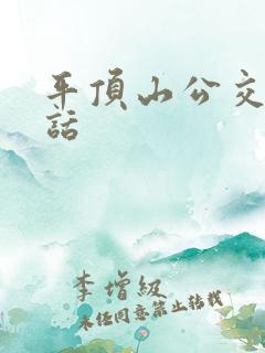 平顶山公交车电话