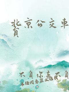 北京公交车售票员