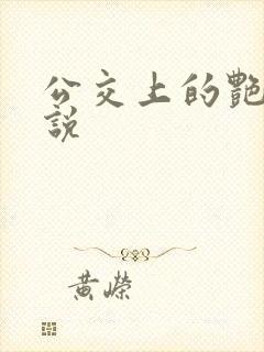 公交上的艳遇小说