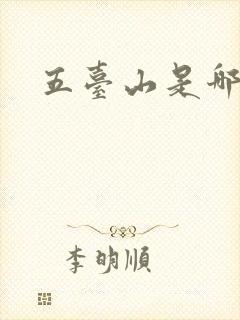 五台山是哪五台