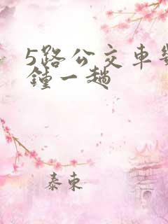 5路公交车几分钟一趟