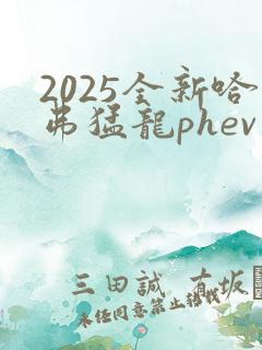 2025全新哈弗猛龙phev价格