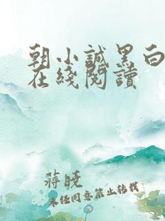 朝小诚黑白小说在线阅读