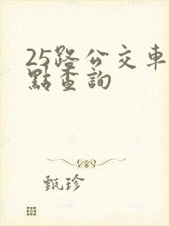 25路公交车站点查询