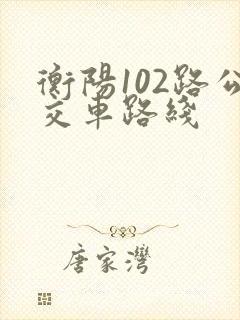 衡阳102路公交车路线