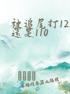 被追尾打122还是110