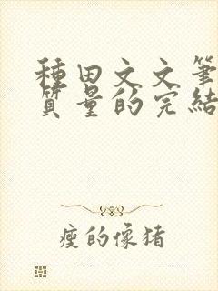 种田文文笔好高质量的完结文