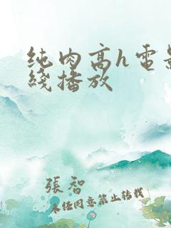 纯肉高h电影在线播放