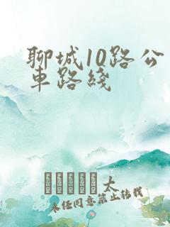 聊城10路公交车路线