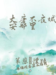 大唐不夜城是西安哪里