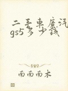 二手车广汽传祺gs5多少钱