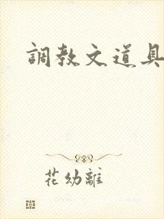 调教文道具辣文