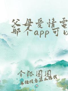 父母爱情电视剧哪个app可以看