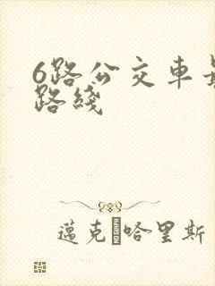 6路公交车最新路线