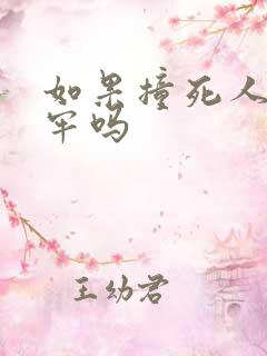 如果撞死人要坐牢吗