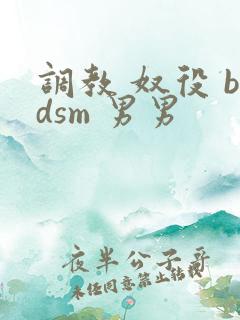 调教 奴役 bdsm 男男