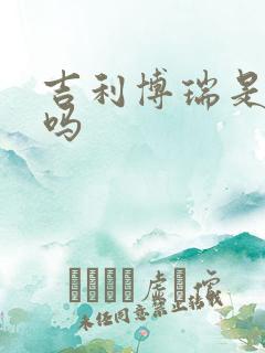 吉利博瑞是电车吗