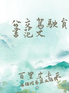 公交驾驶员检讨书范文