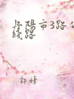 丹阳市3路公交线路