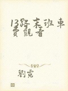 13路末班车免费观看