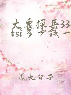 大众探岳330tsi多少钱一辆
