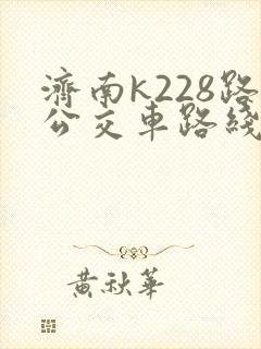 济南k228路公交车路线查询