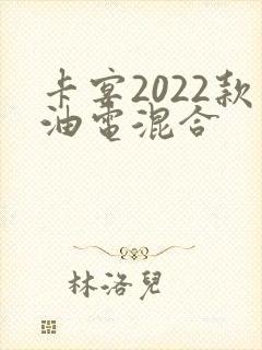 卡宴2022款油电混合