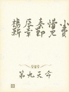 杨辰秦惜小说最新章节免费阅读无弹窗 杨辰秦惜小说最新章节免费阅读无弹窗