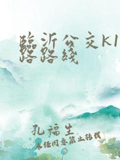 临沂公交k10路路线