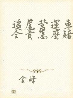 追尾营运车辆我全责怎么赔付误工费