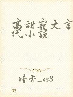 高甜宠文言情现代小说